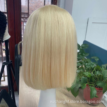 beauty supplies 13x4 4x4 HD Lace Front Wigs Short Transparent Lace Frontal Wig 613 Wig Human Hair Swiss Lace Wholesale Prices